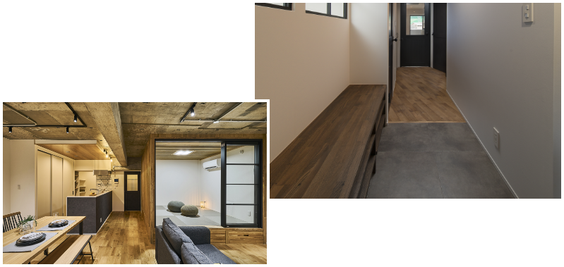 土間とリビング