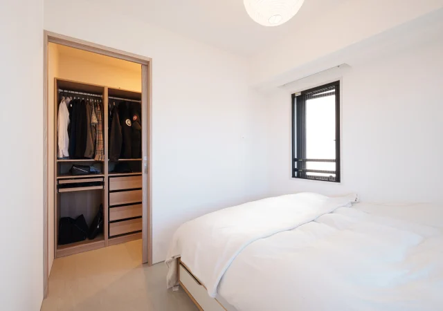 寝室にウォークインクローゼットをプラス